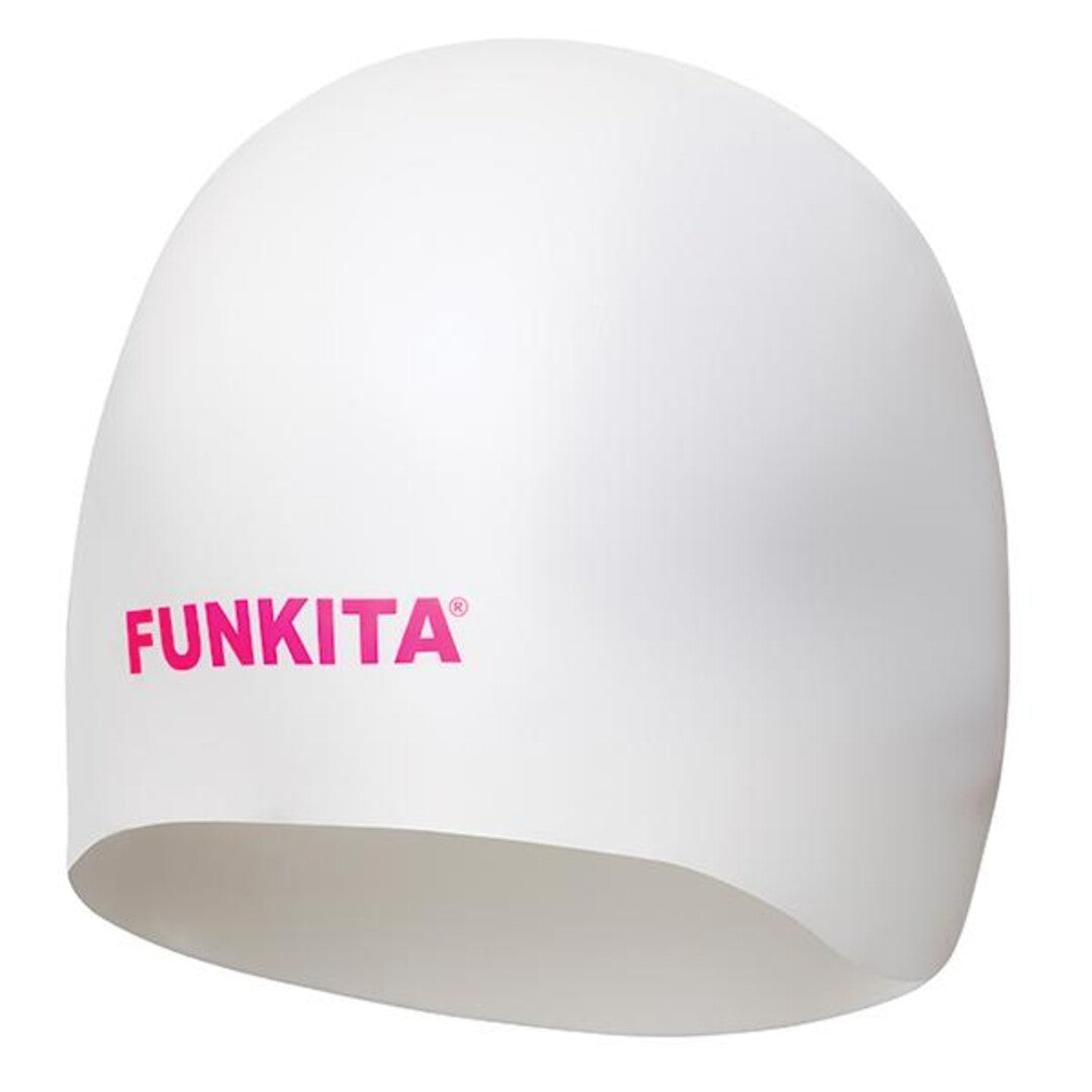 Funkita Classic White Dome Racing Swimming Cap FS99