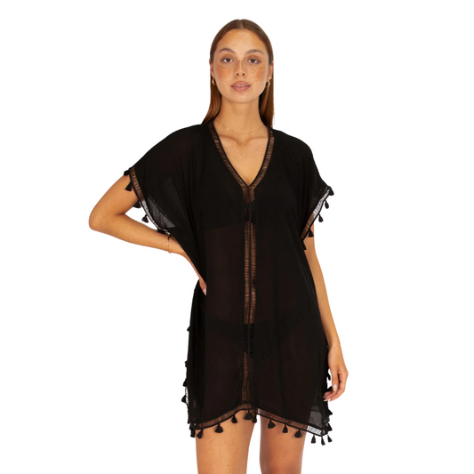 Baku Black Moroccan Kaftan C242BBS