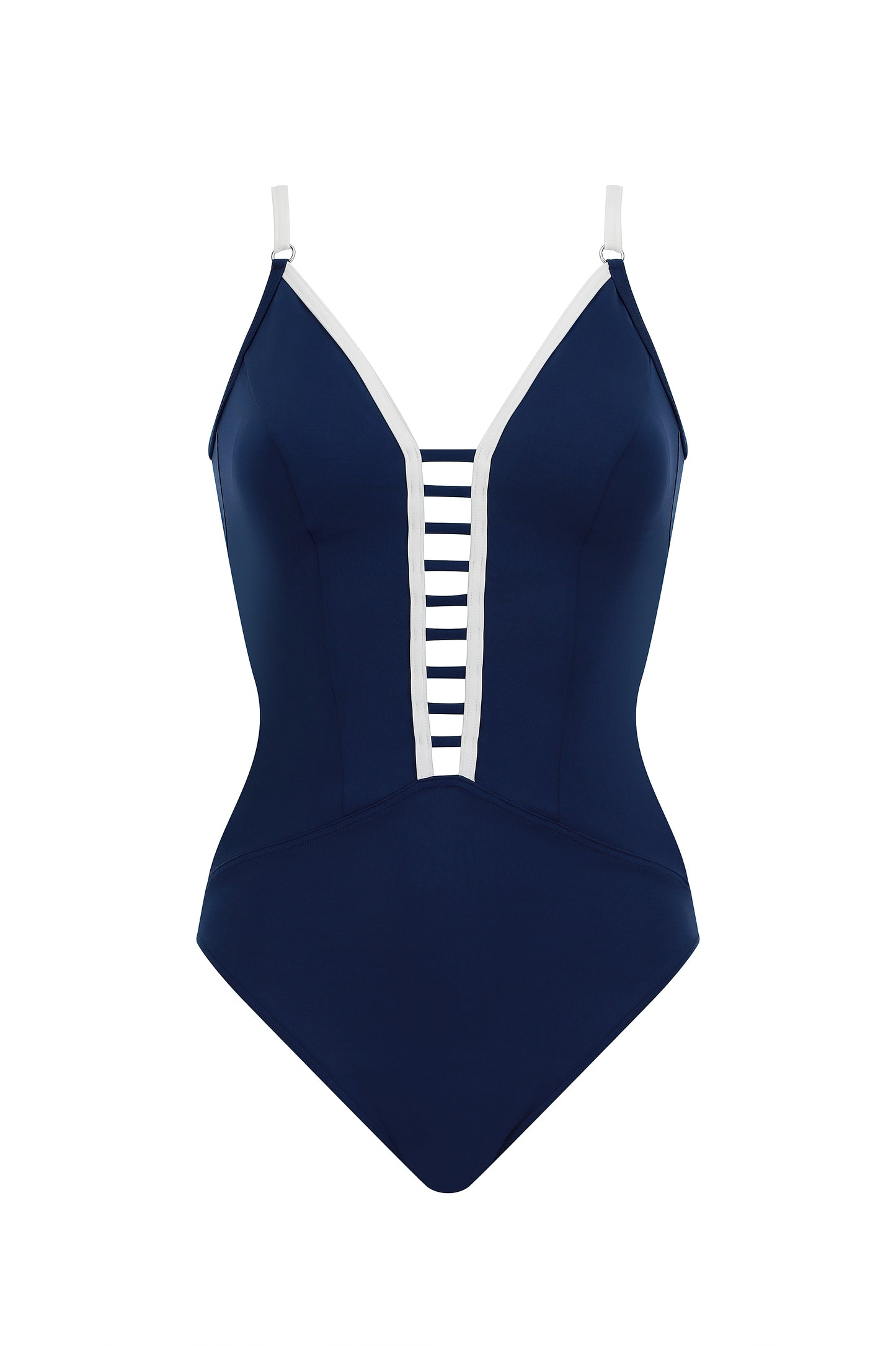 Olympia Navy Plunge Onepiece 32604