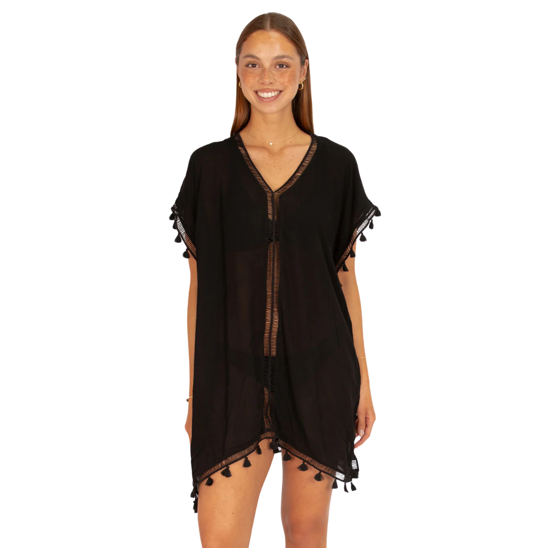 Baku Black Moroccan Kaftan C242BBS