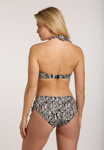 Olympia Beige/Black Bandeau Halter Bikini Top 31613