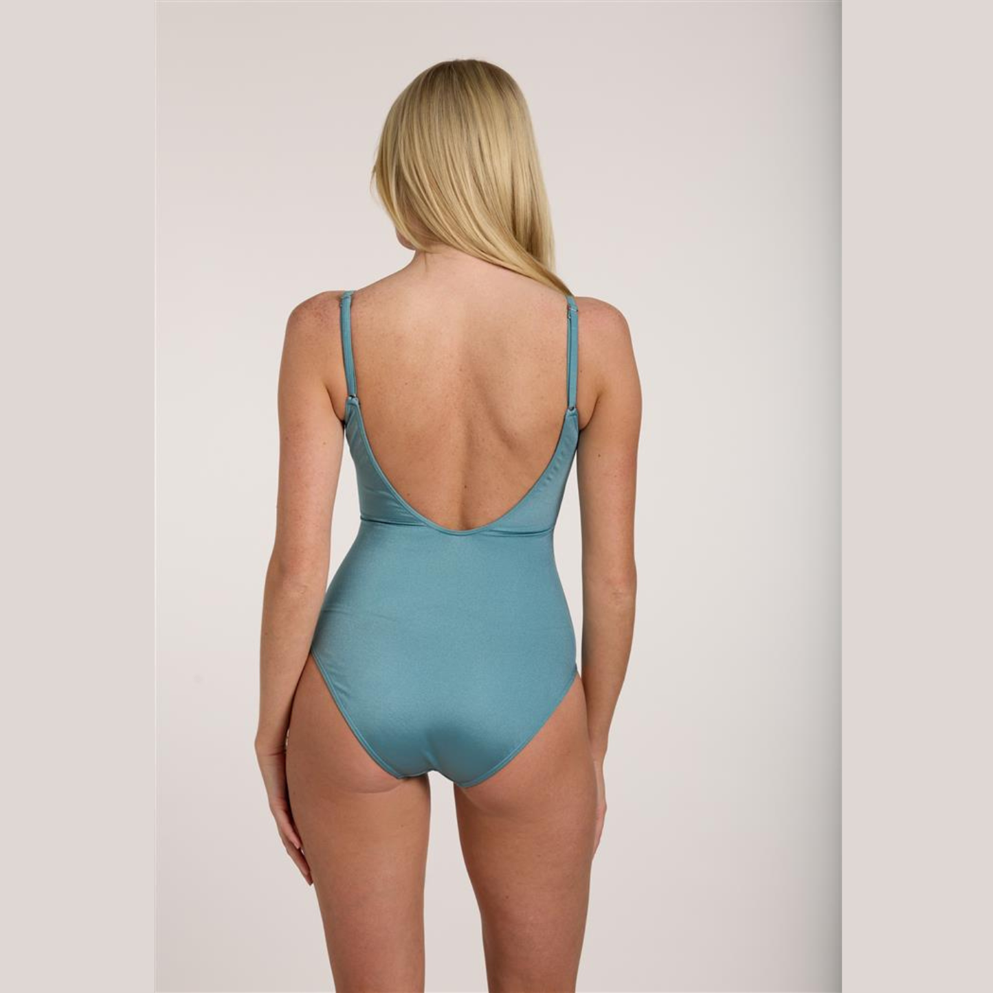Olympia Lace-up Turqouise One Piece 32616