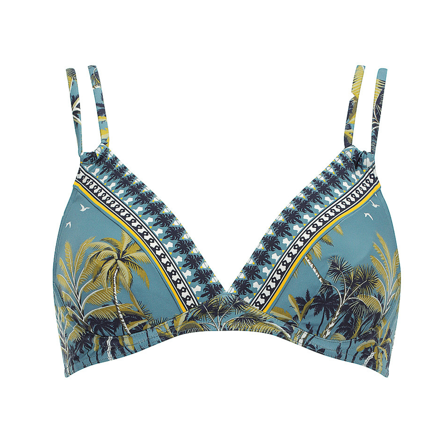 Olympia Teal Floral U/W Bikini Top 31625