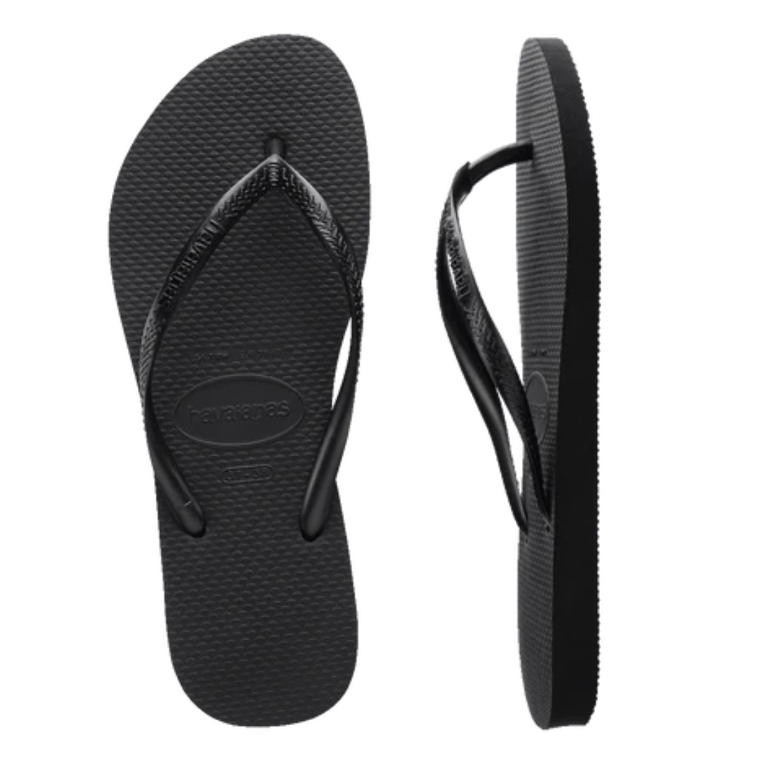 Havaianas Slim Black Thongs