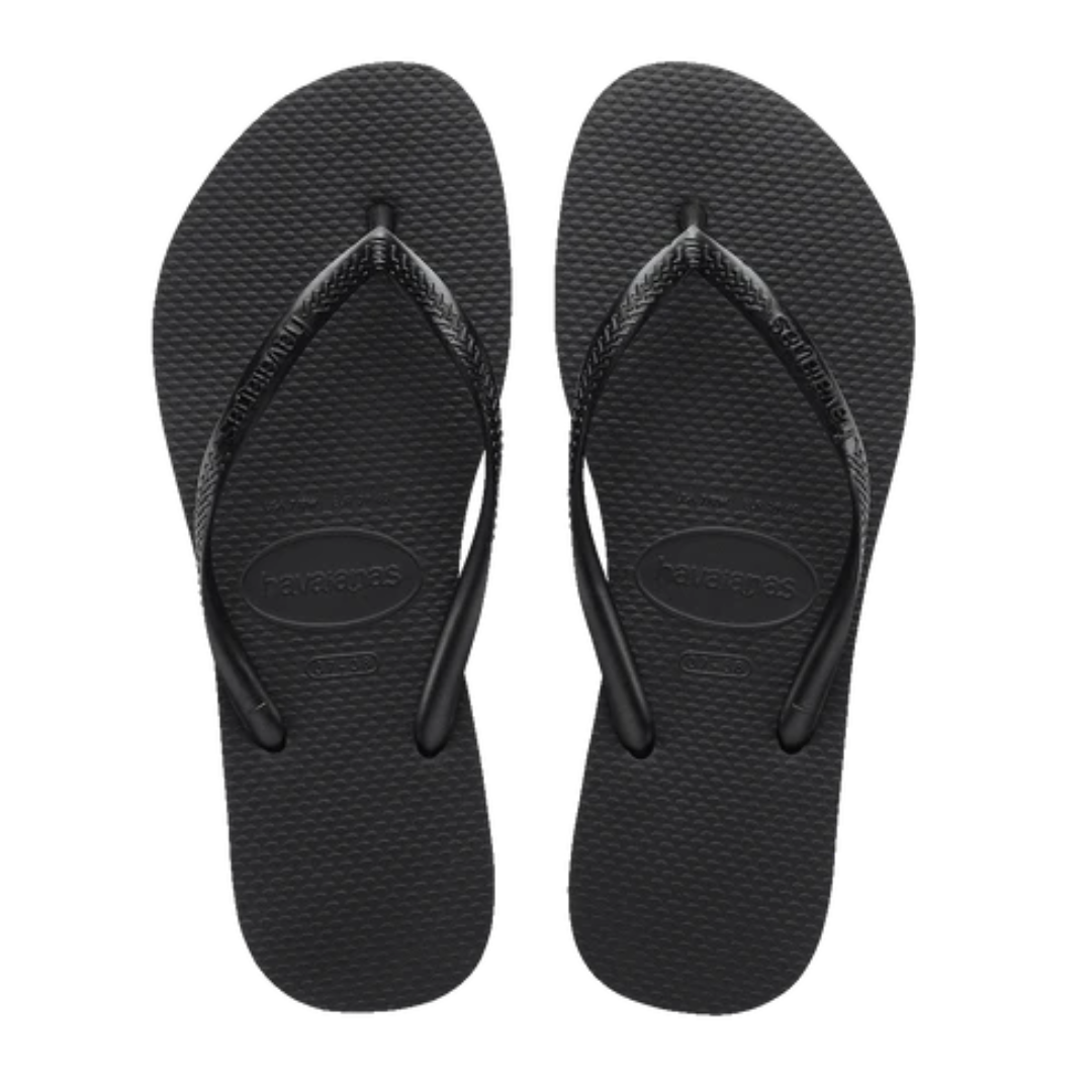 Havaianas Slim Black Thongs