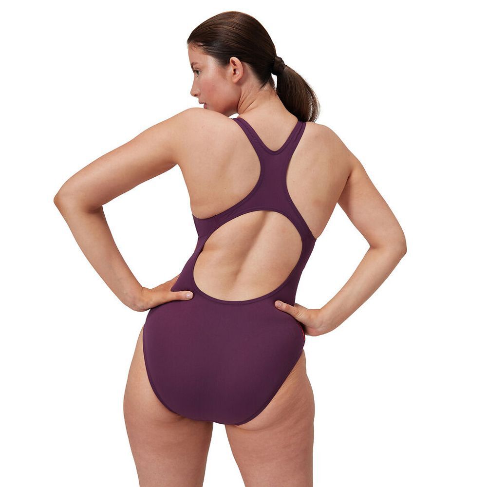 Speedo Red Nectar Printed Medalist Plummet One Piece 8/00305517544