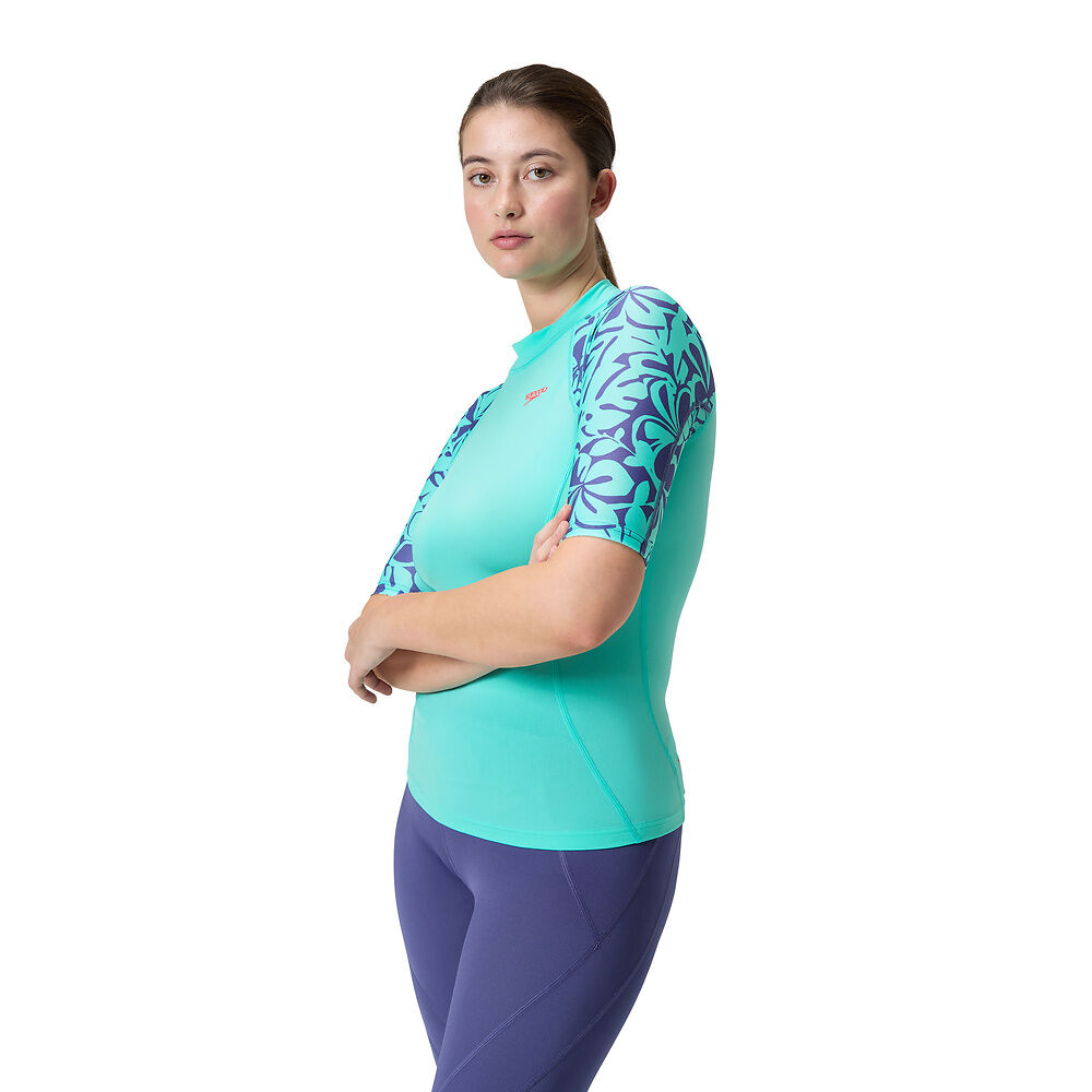 Speedo Arctic Printed Short Sleeve Rash Top 8/00309016243