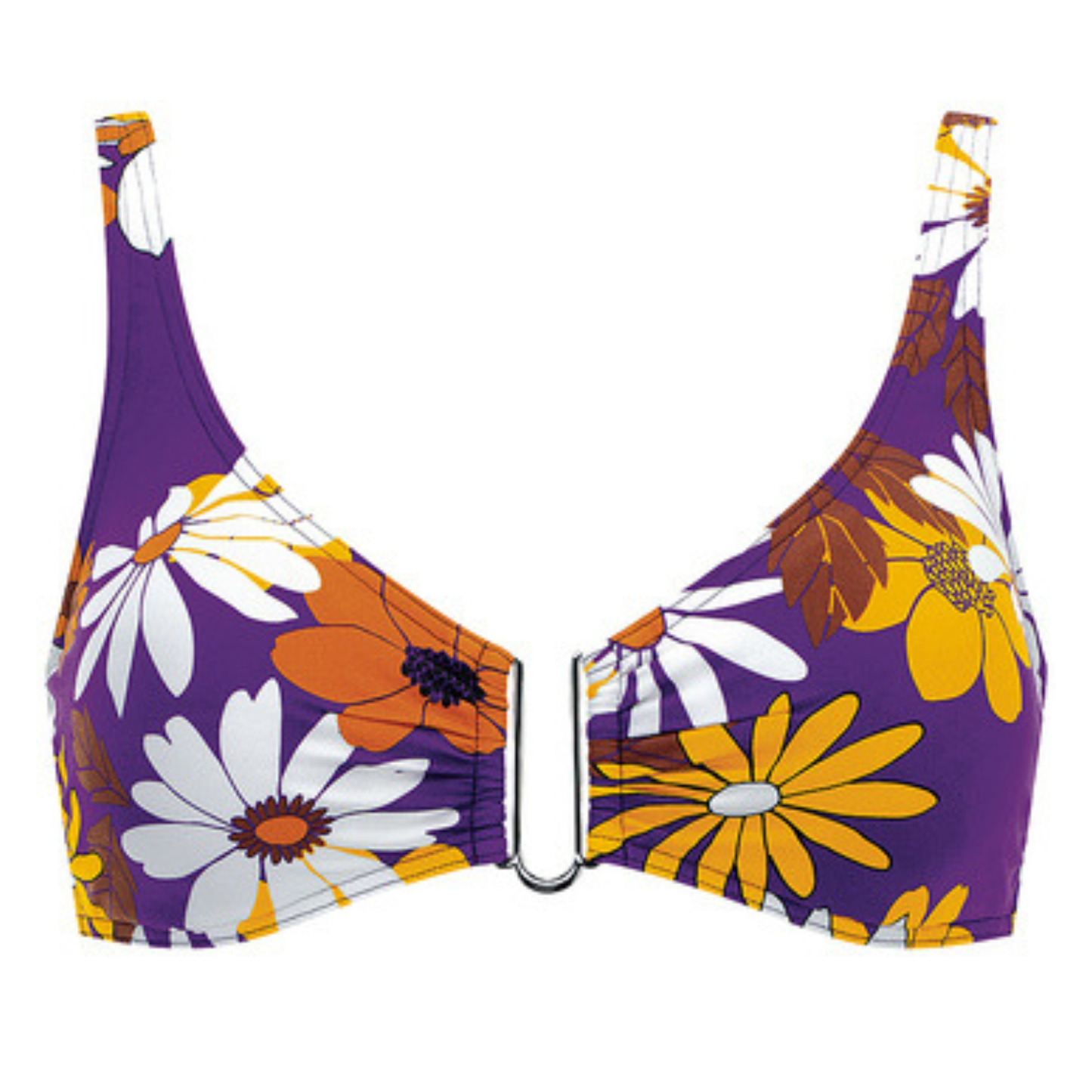 Olympia Purple Floral U/W Bikini Top 31621