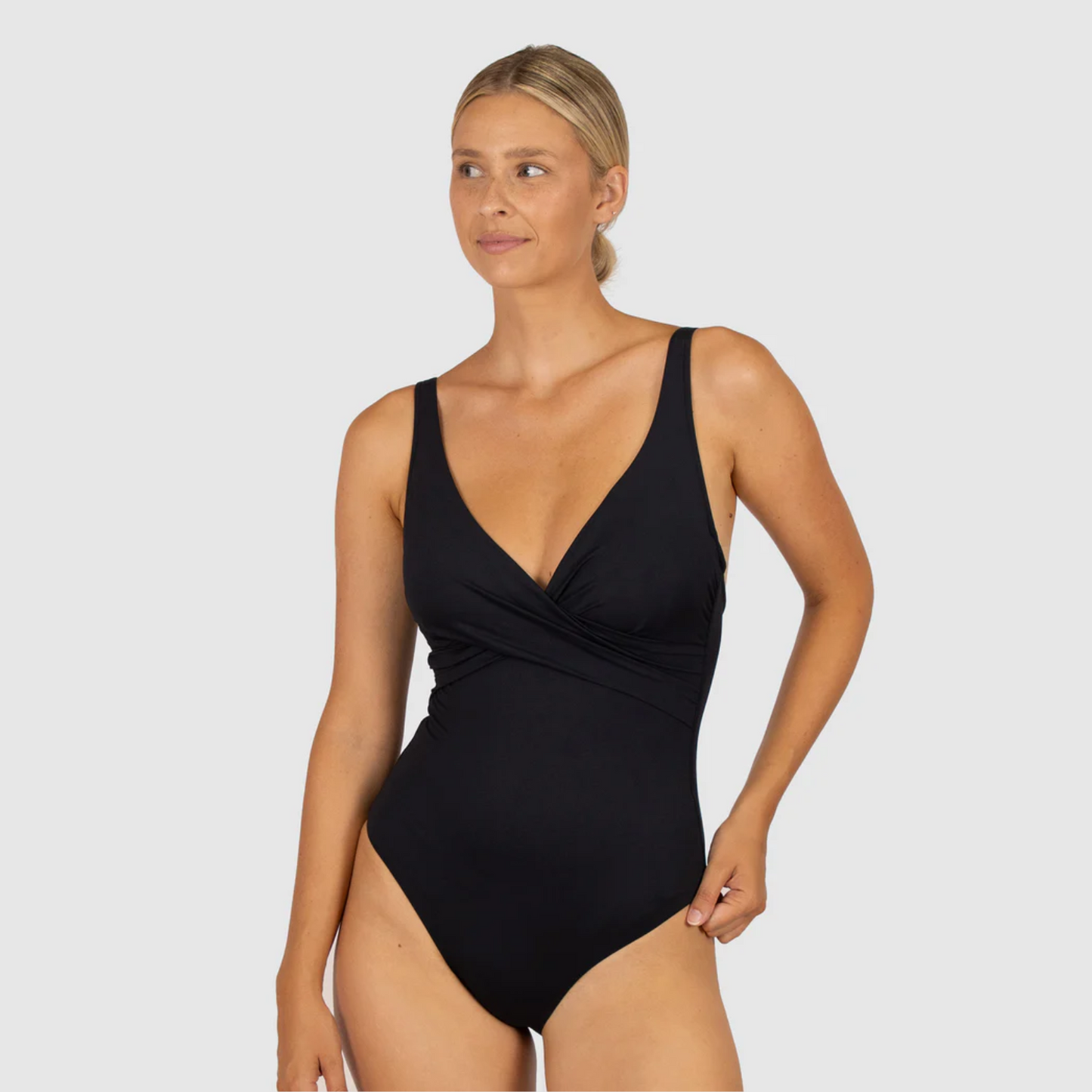 Baku Black Chloro Wrap D/E One Piece M853CRC