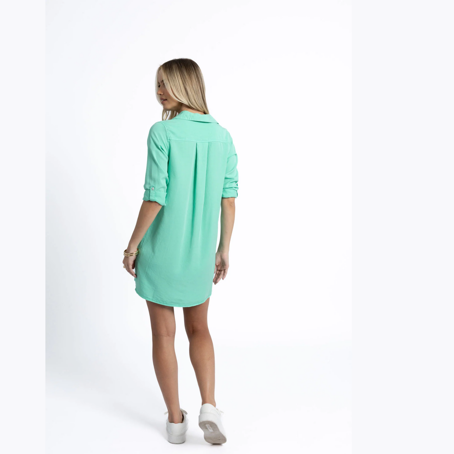 Humidity Leni Shirt Dress Green Lyocell HS25403