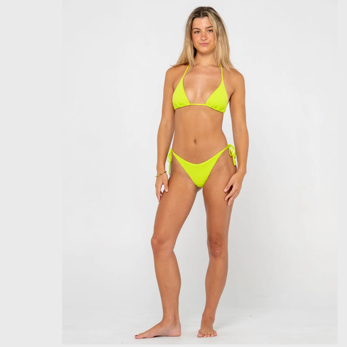 Rusty Sandalwood Multi-way Bikini Top Lime Punch SWL1616