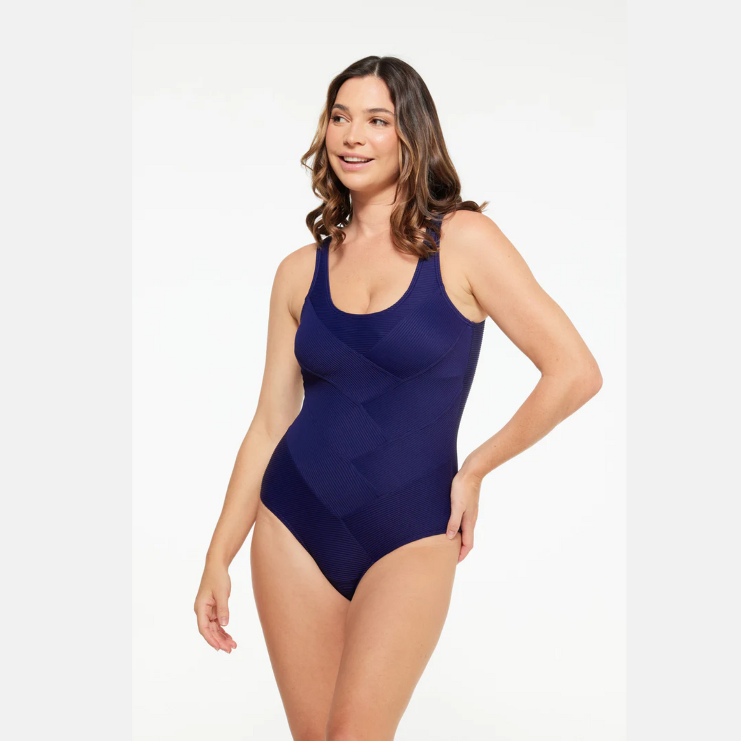 Togs Textured Navy Patchwork One Piece TN02TH