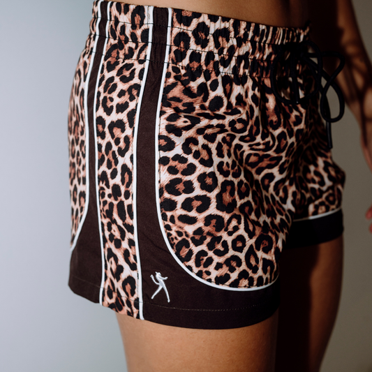 Rusty Java Leenie Leopard Eladtic Boardshort BSL0392