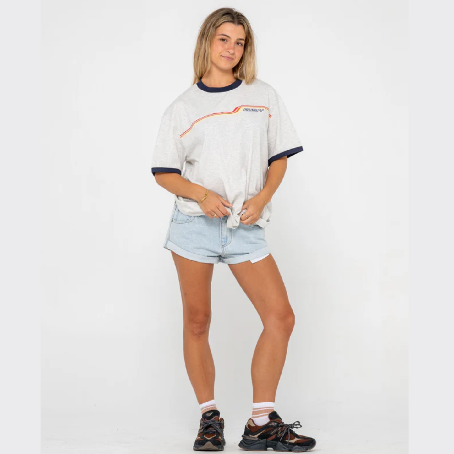 Rusty Wave Ride 2.0 Ringer Oversized Tee TTL1440