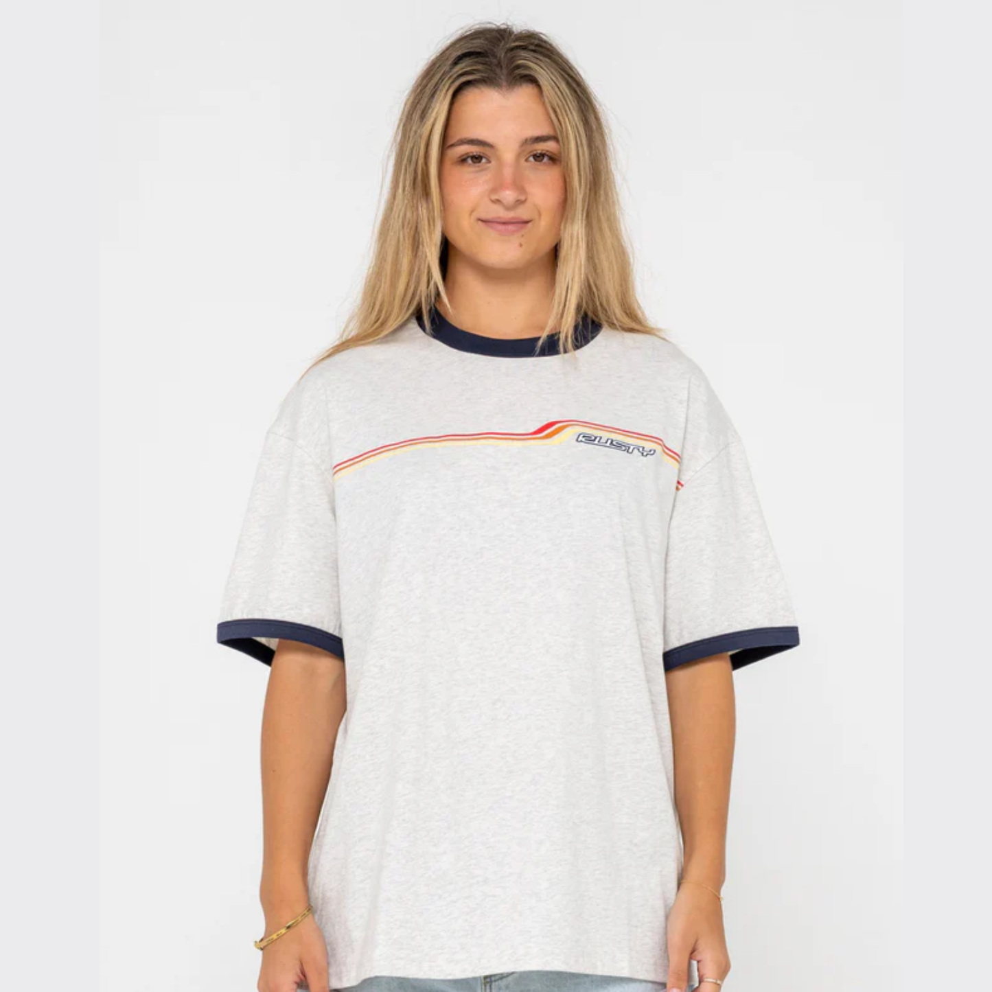 Rusty Wave Ride 2.0 Ringer Oversized Tee TTL1440