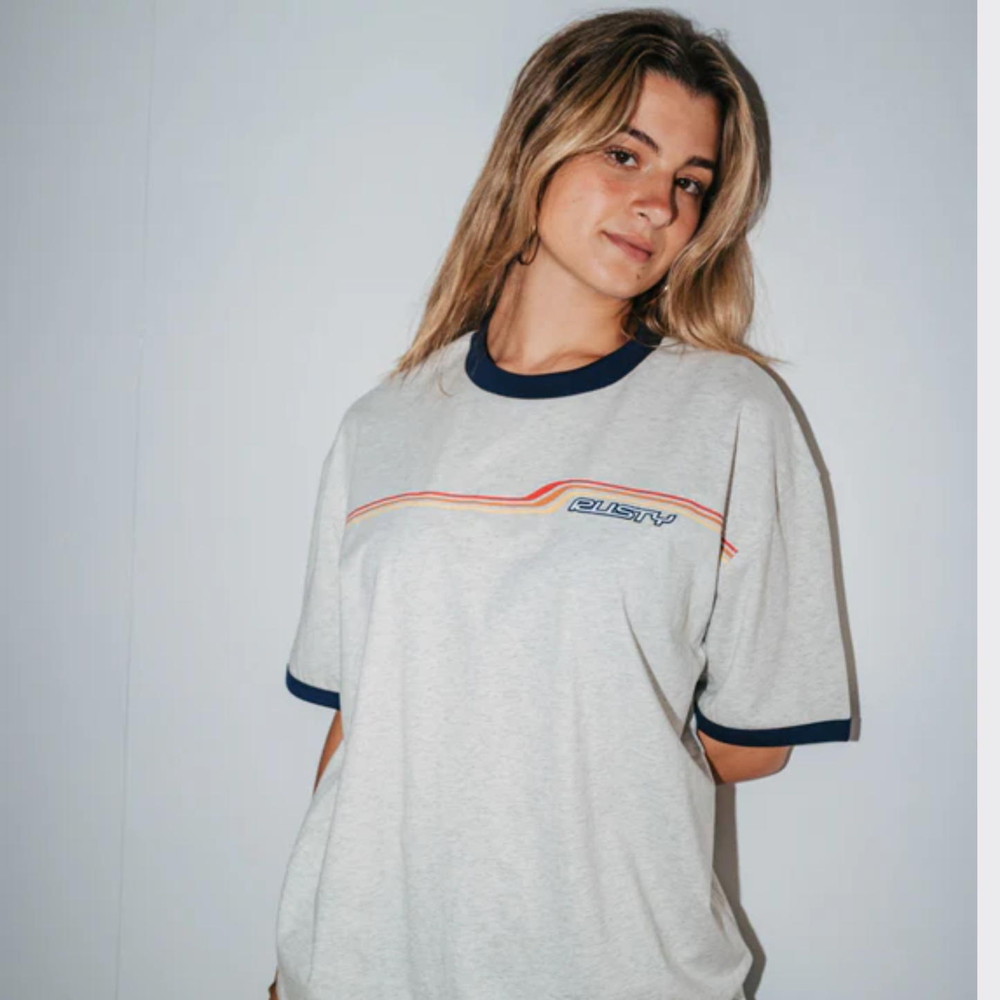 Rusty Wave Ride 2.0 Ringer Oversized Tee TTL1440