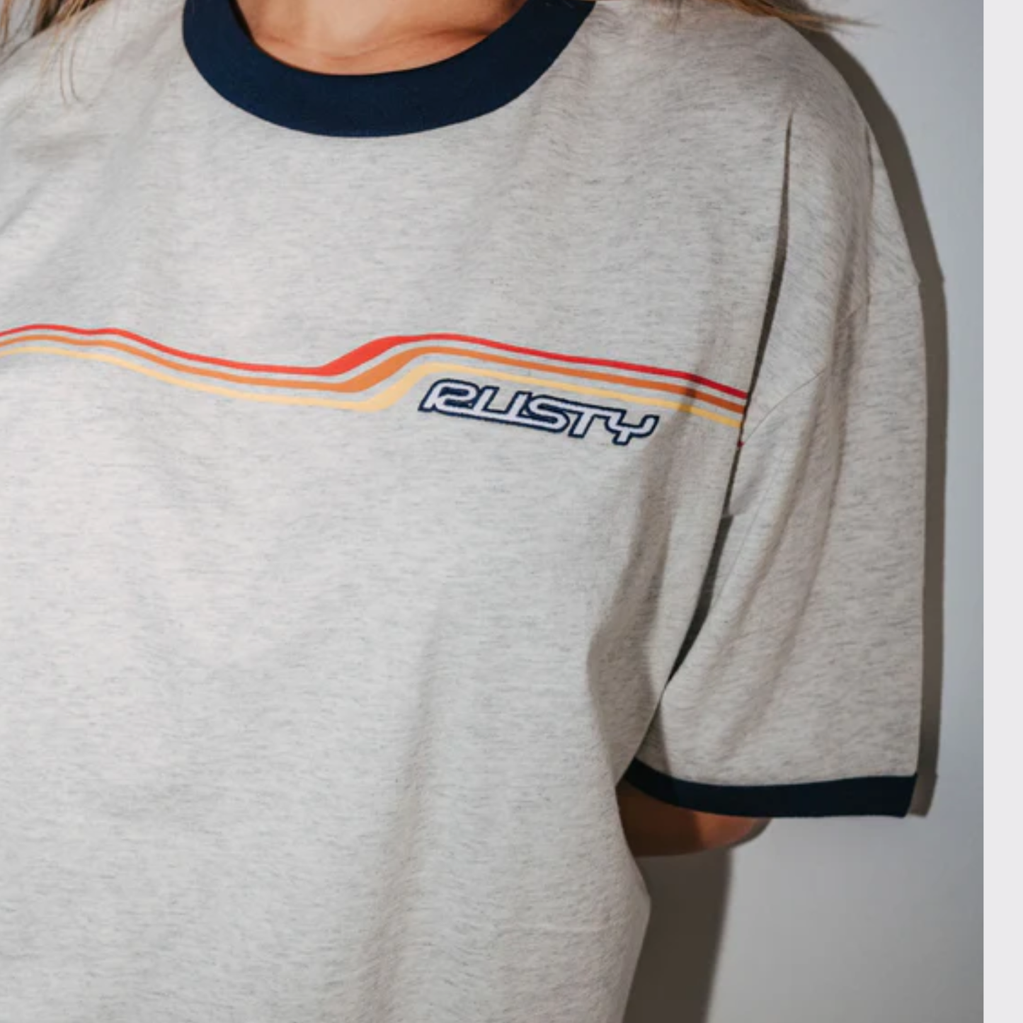 Rusty Wave Ride 2.0 Ringer Oversized Tee TTL1440