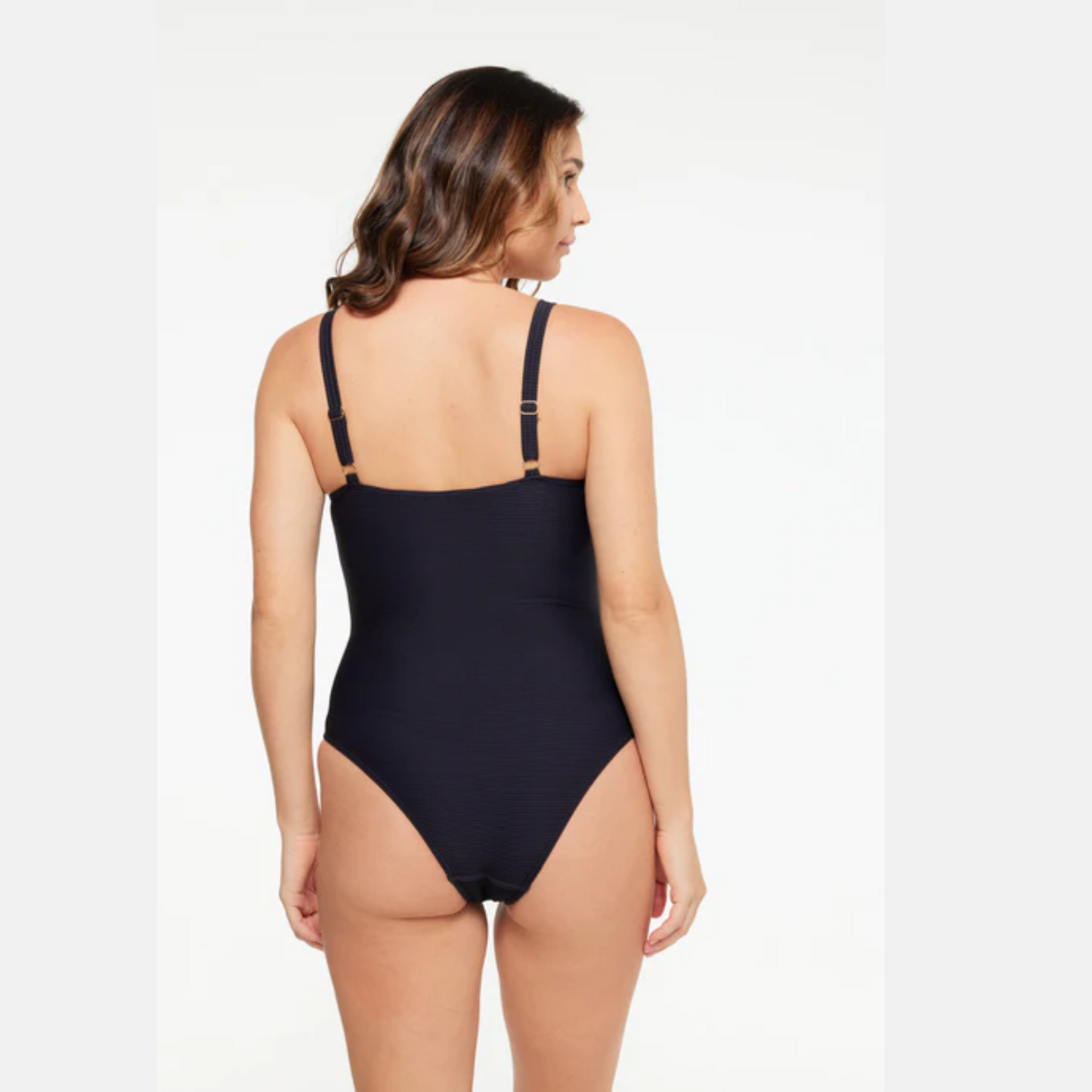 Togs Black Scoop Neck One Piece TB03TH