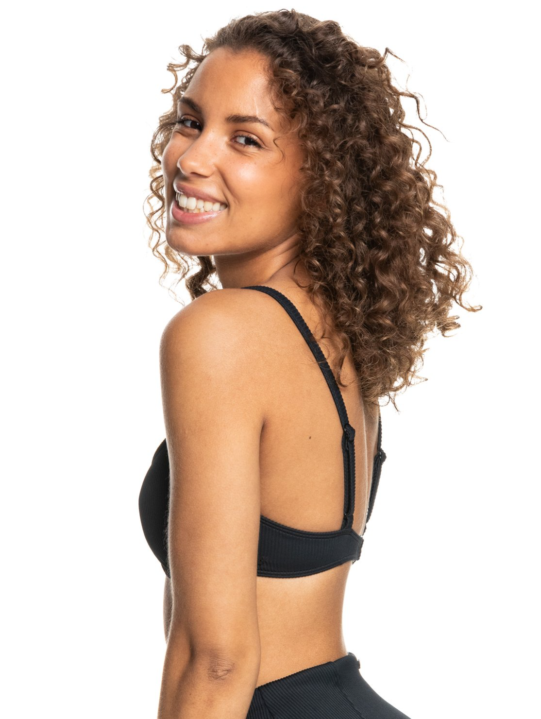 Roxy Black Rib Love The Muse Bra ERJX304648