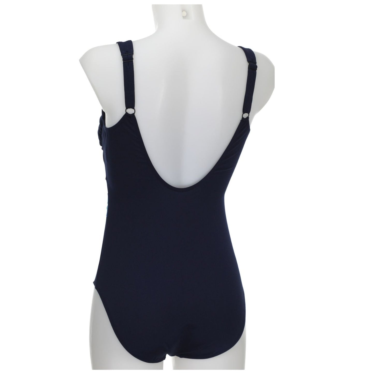 Sunflair Navy Blue Spliced Chlorine Resistant One Piece 72041