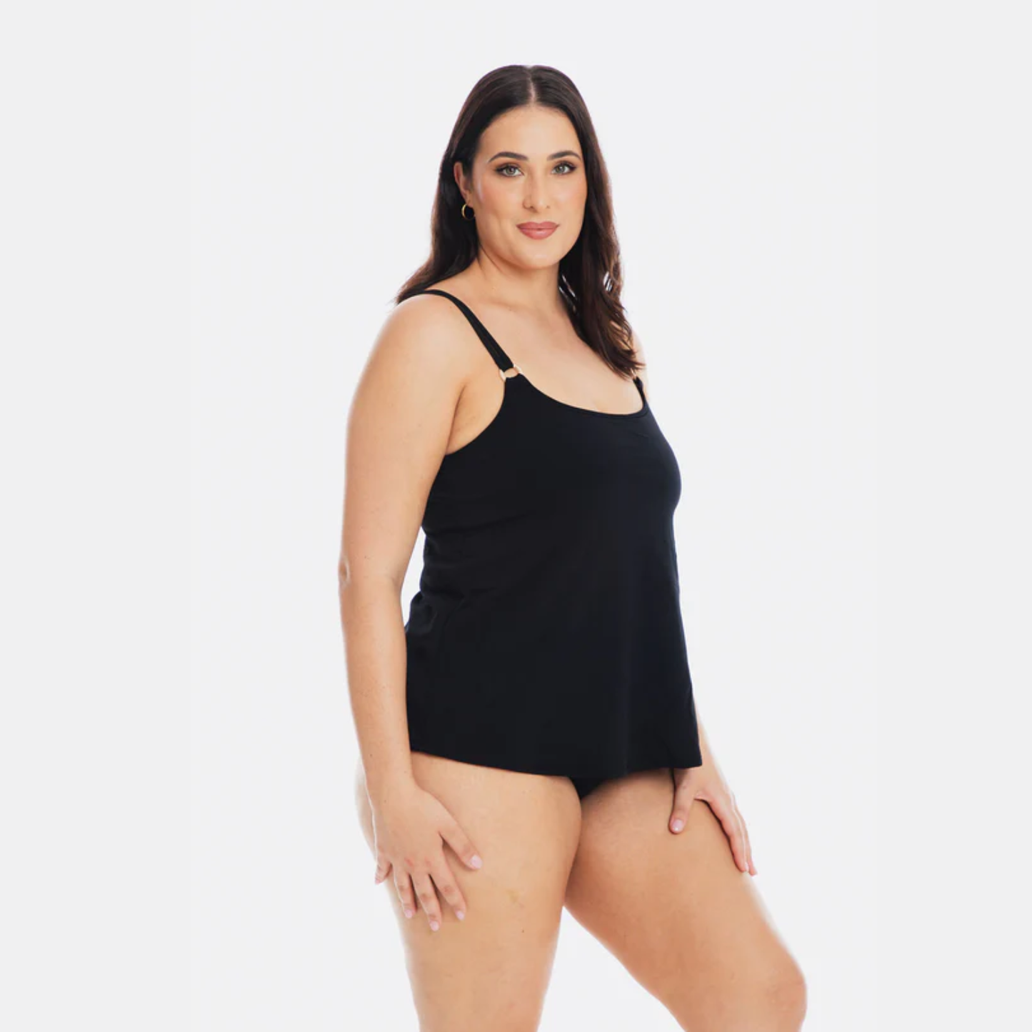 Togs Black Chlorine Resistant Aqualuxe Tankini YB27FIS