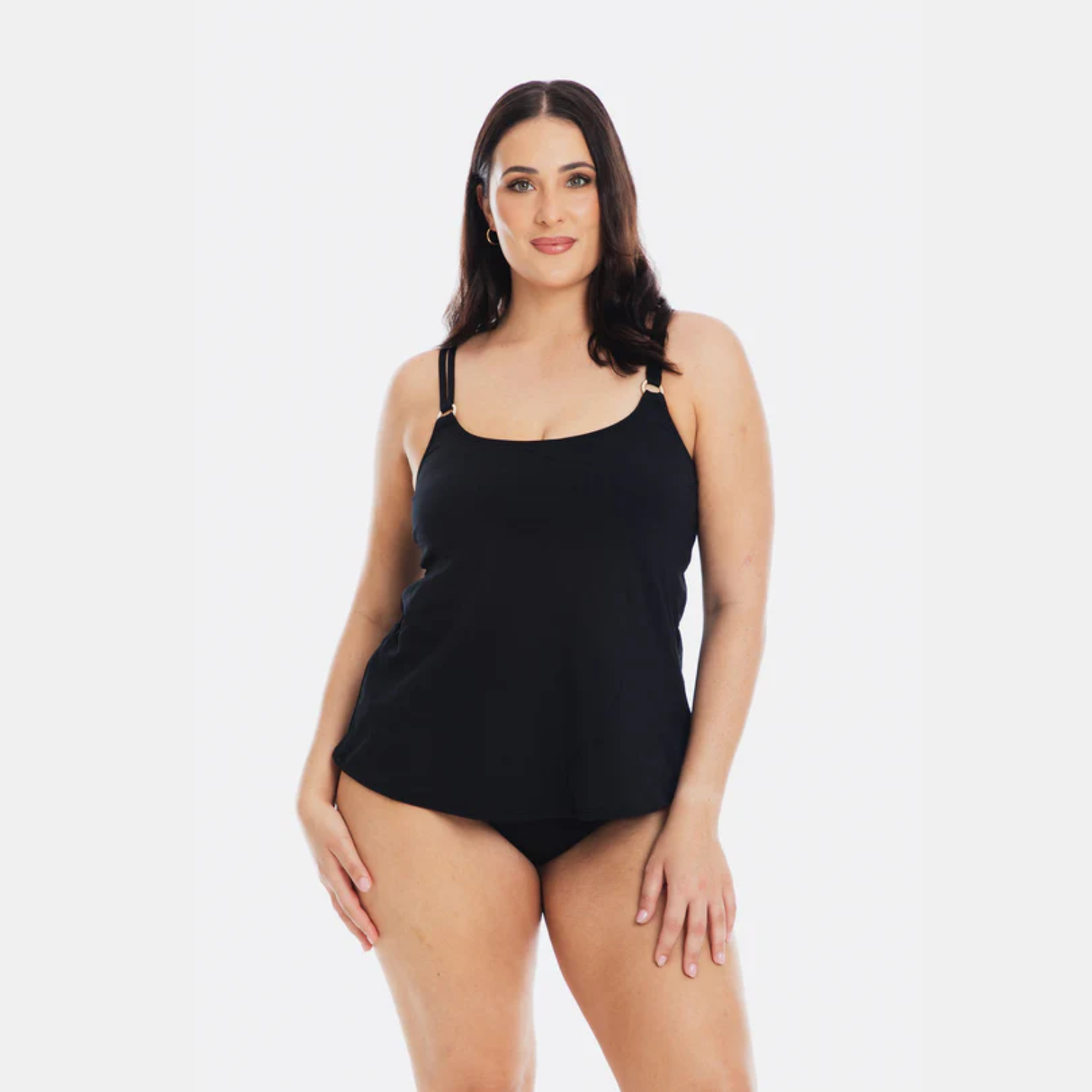 Togs Black Chlorine Resistant Aqualuxe Tankini YB27FIS