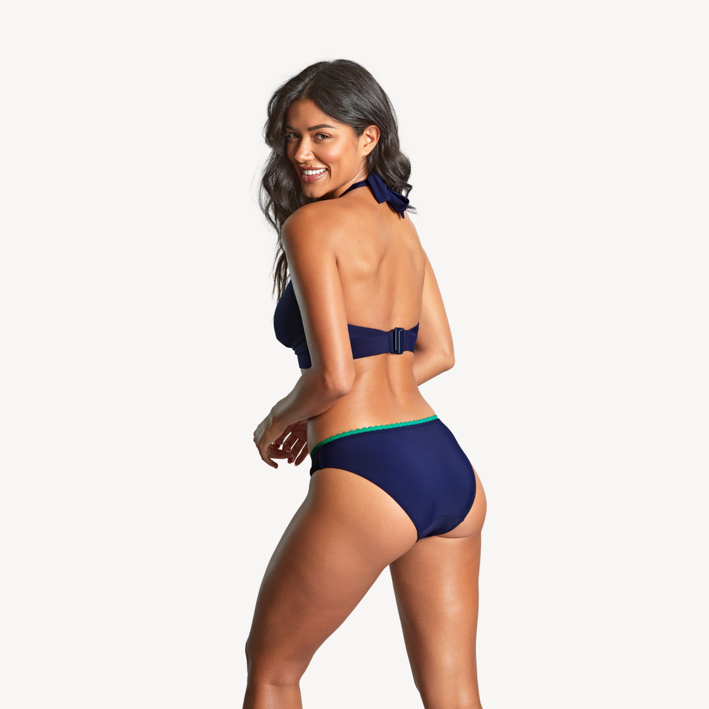 Panache Ric Rac Navy Sofia Halter Bikini Top SW1954