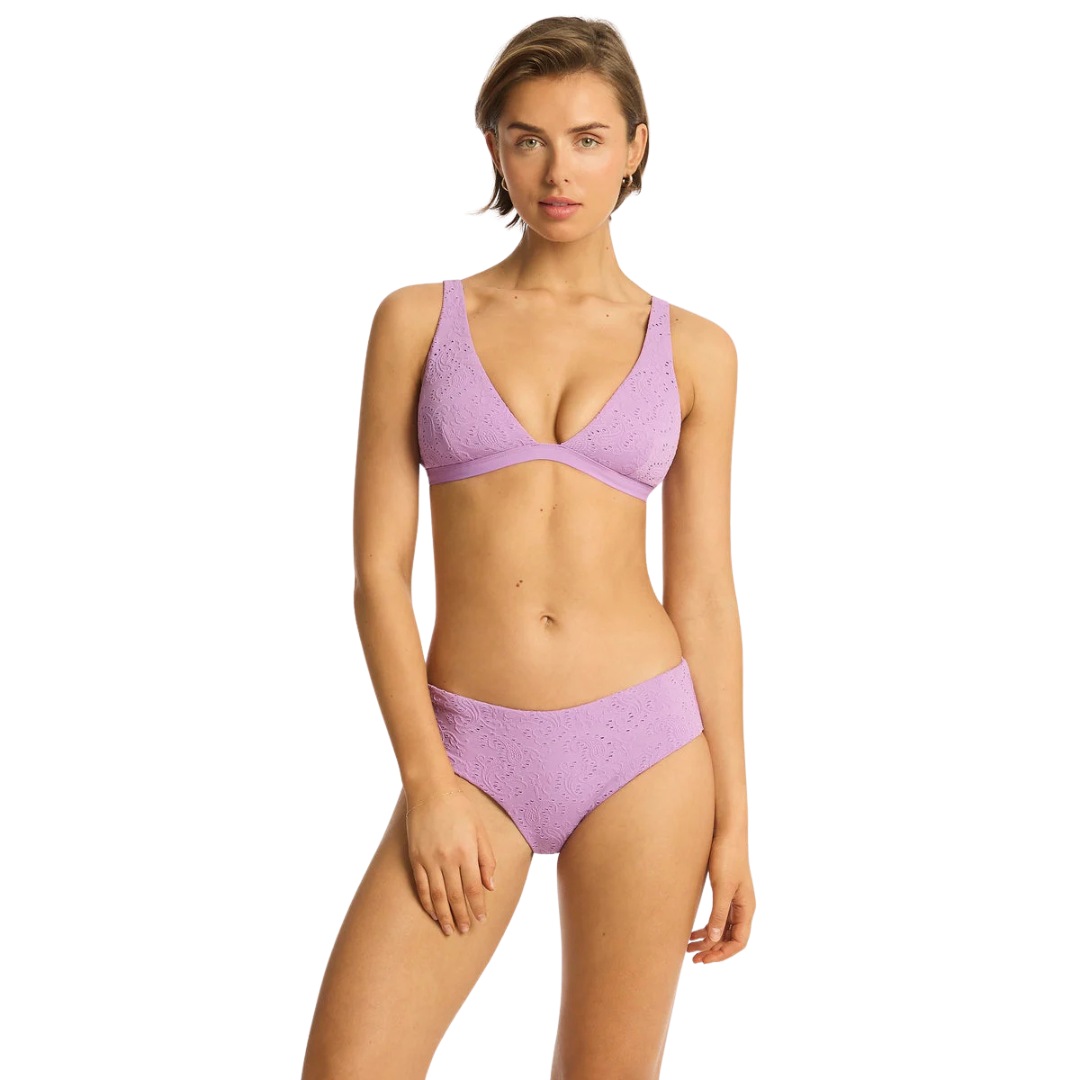 Sea Level Lavender Interlace Longline Bralette SL3010IL