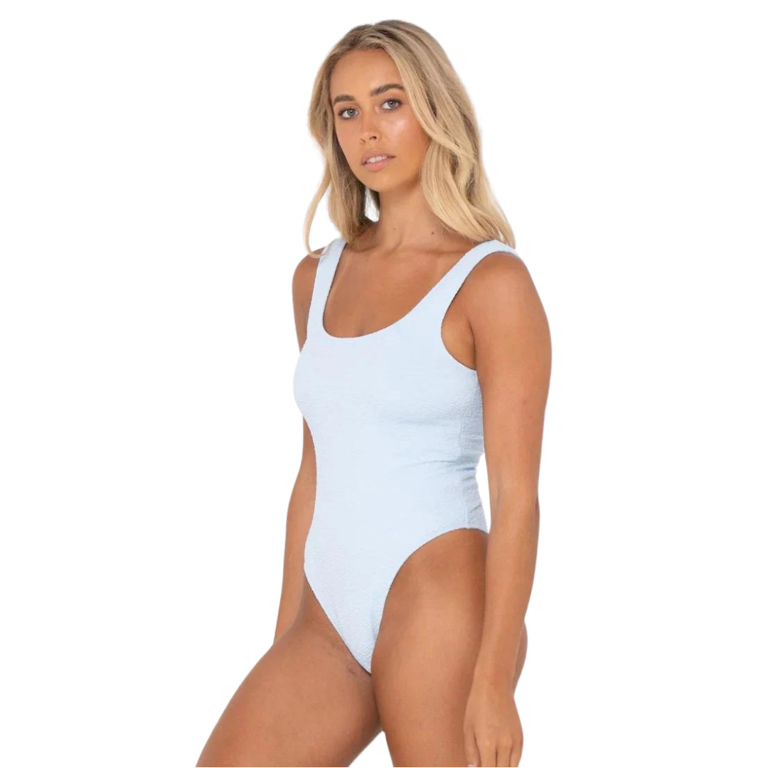 Rusty Bright White Sandalwood Retro One Piece SWL1546