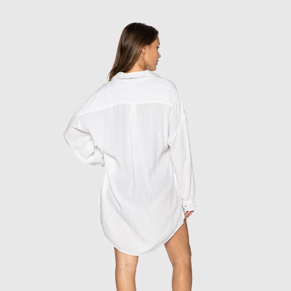 Nip Tuck White Cassandra Bronte Beach Shirt RJ6117CEW