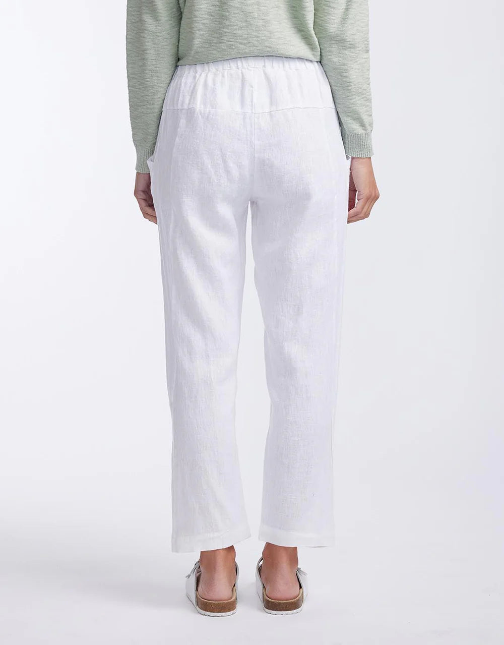 Little Lies Luxe Linen Pants White S19070401
