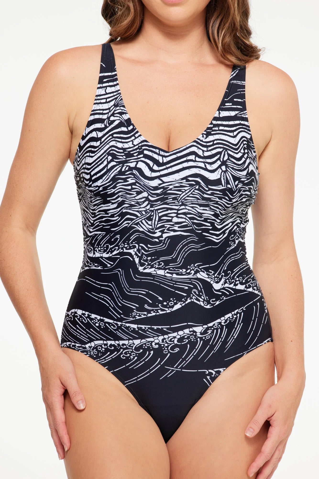 Togs Budapest V Neck Plunge One Piece PB09FO