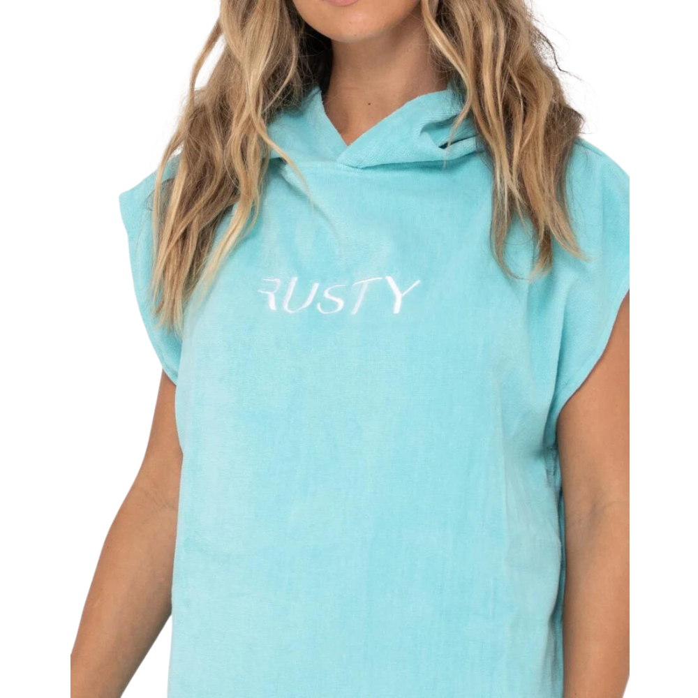 Rusty Change Towel Poncho - Turquoise TWL0176