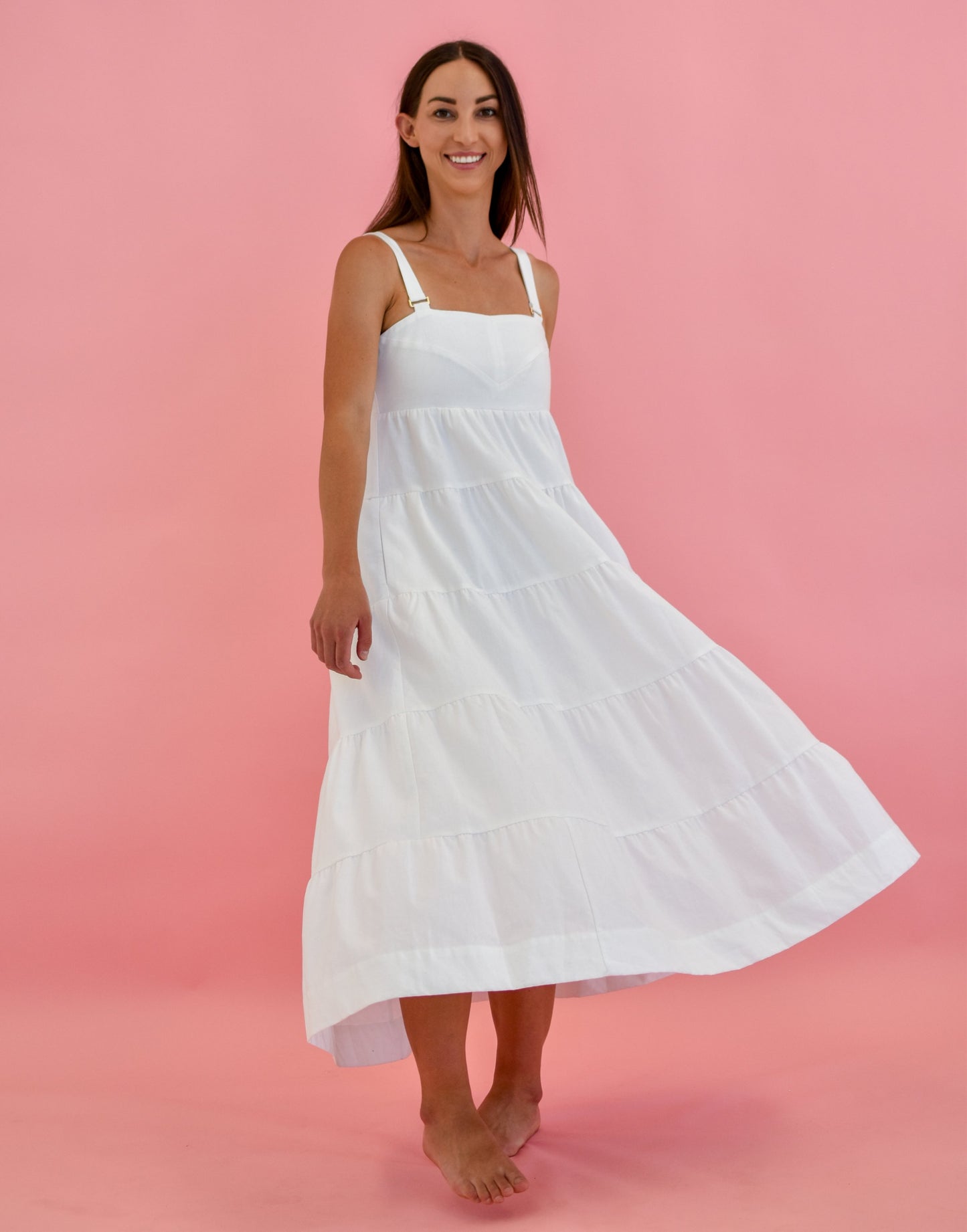 Daisy Says Sundae Dress White DS23048-2