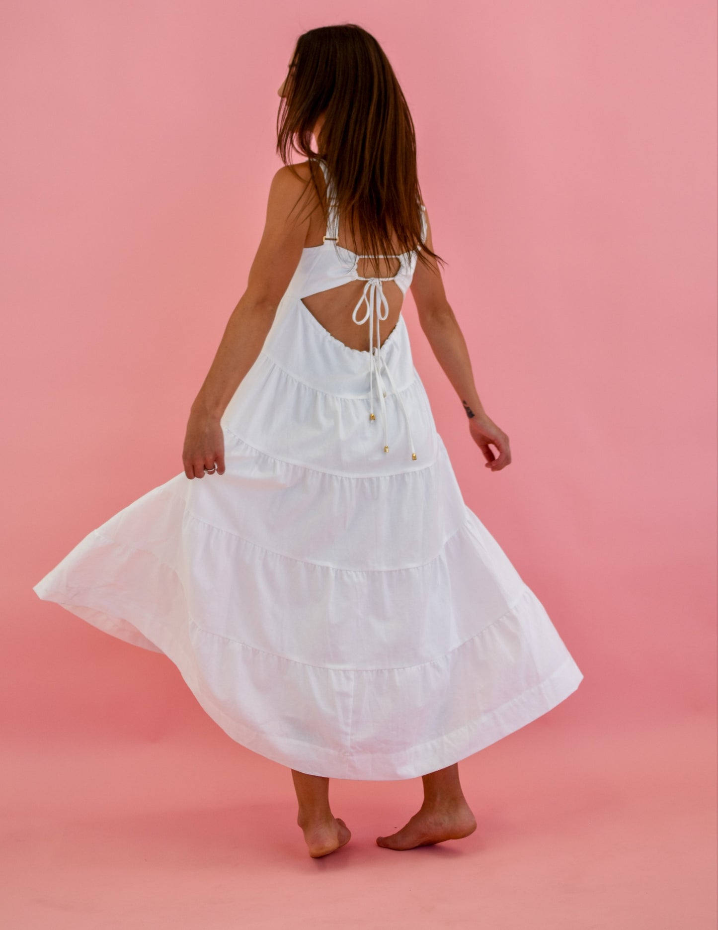 Daisy Says Sundae Dress White DS23048-2