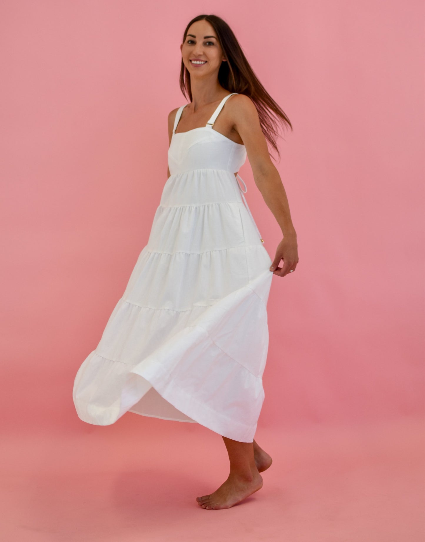 Daisy Says Sundae Dress White DS23048-2