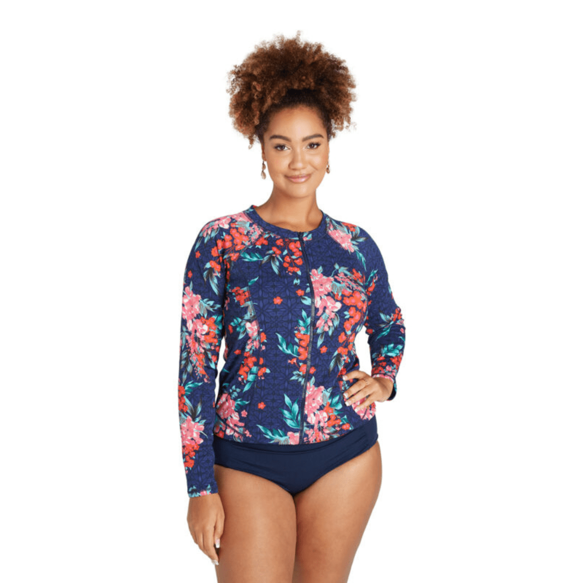 Genevieve Long Sleeve Rash Vest Japanese Blossom