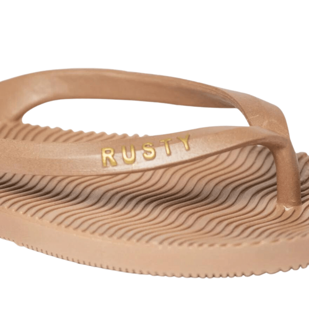 Rusty Taupe/Gold SandleBar Thong FOL03685