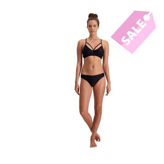 Piha Black E/F Strappy Top P1431SS
