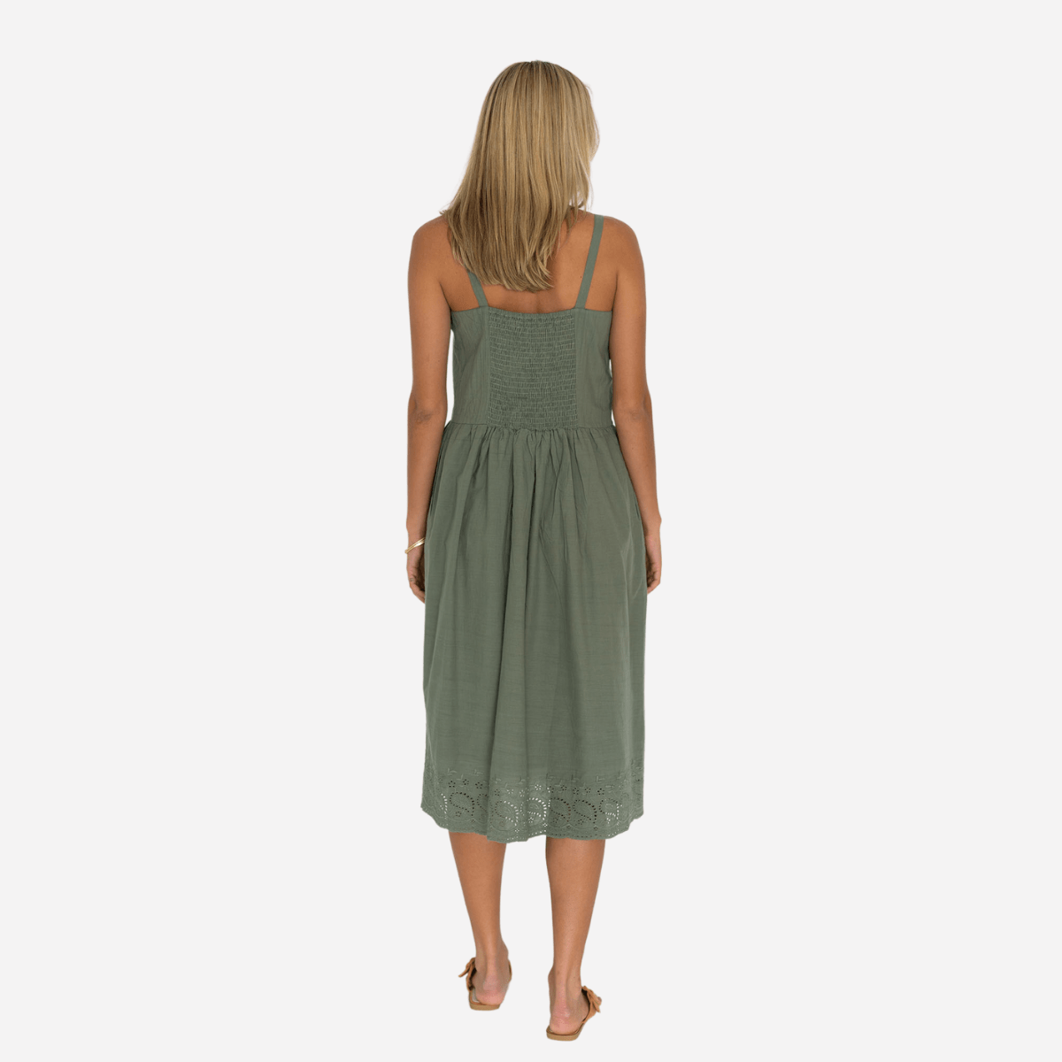 Humidity Lifestyle Khaki Ayla Dress HS21915