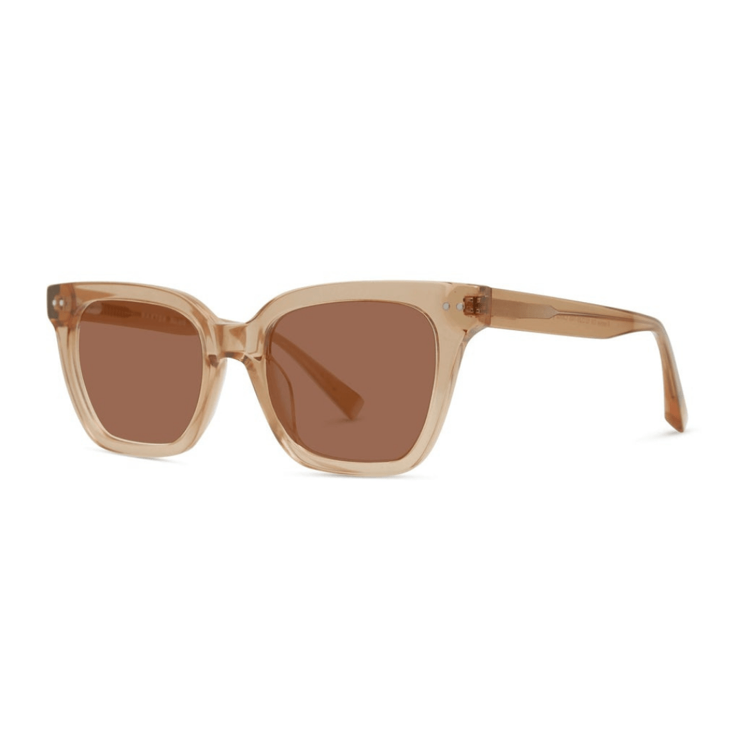 Baxter Blue Frankie Crystal Toffee Lg Sun Biodegradable Blue Light Glasses