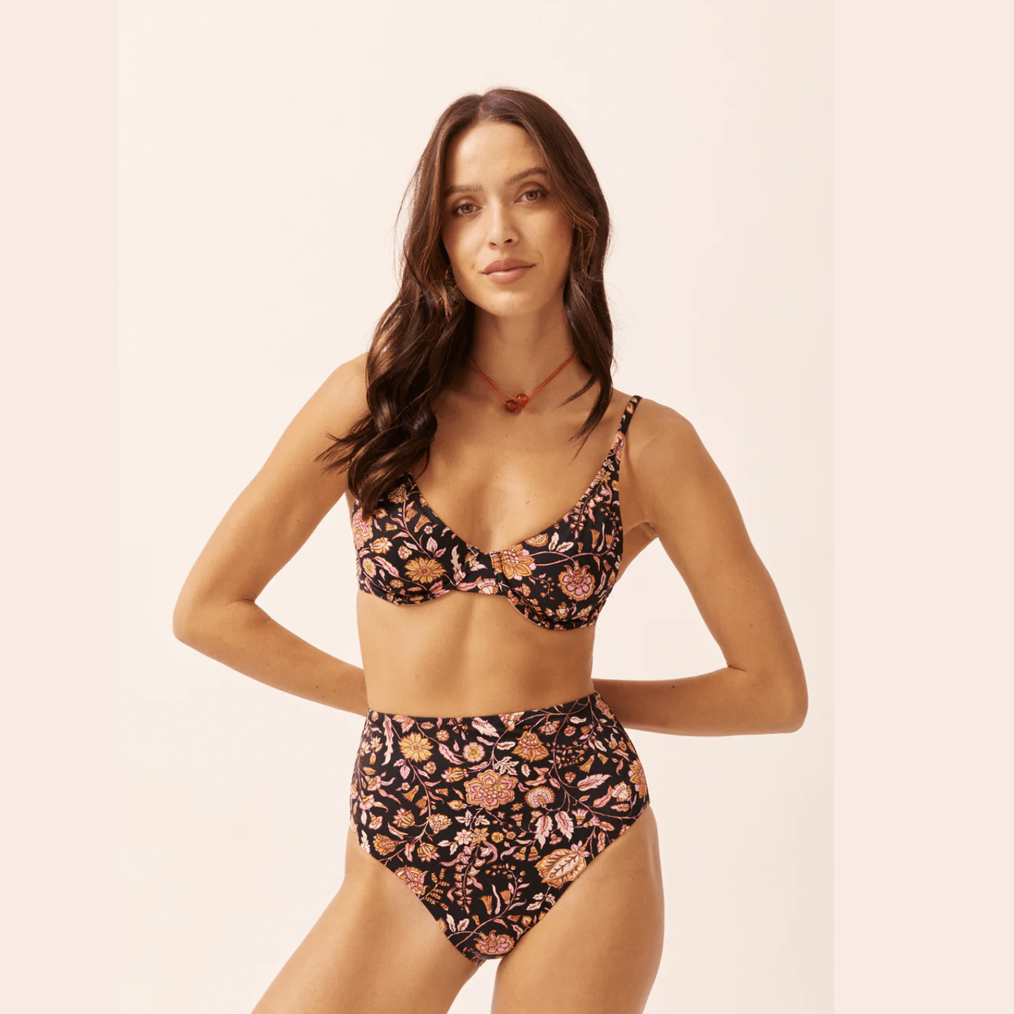 Arnhem Sunset Black Sabba Longline Top SS23SW16SB