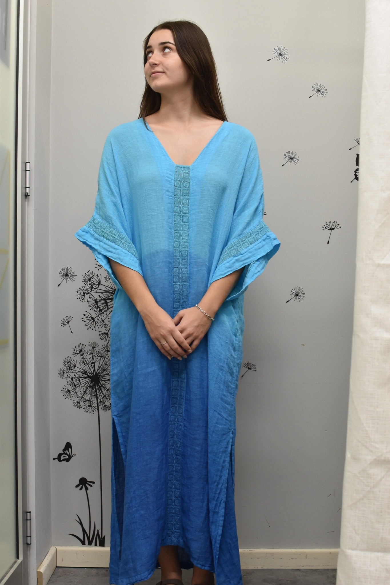 Haris Cotton Zante Blue-Regatta Tie Dye Kaftan 1209x