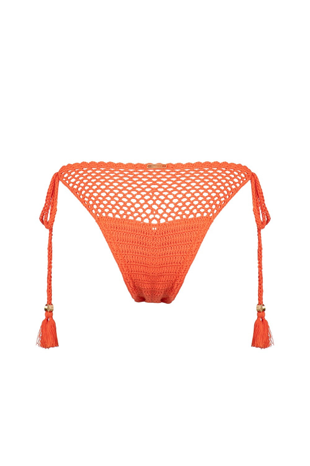 Tigerlily Coral Capri High Argentina Crochet Bottom T521099