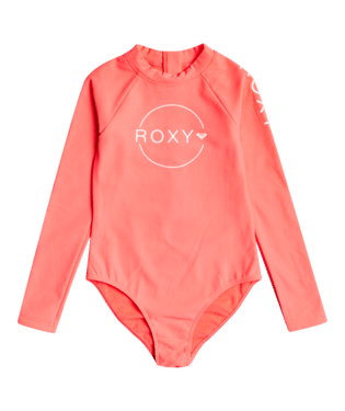 Roxy Girls Heater Long Sleeve Calypso Coral Surf Suit ERGWR03271
