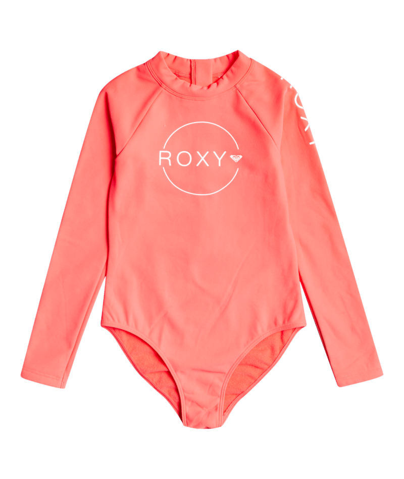 Roxy Girls Heater Long Sleeve Calypso Coral Surf Suit ERGWR03271