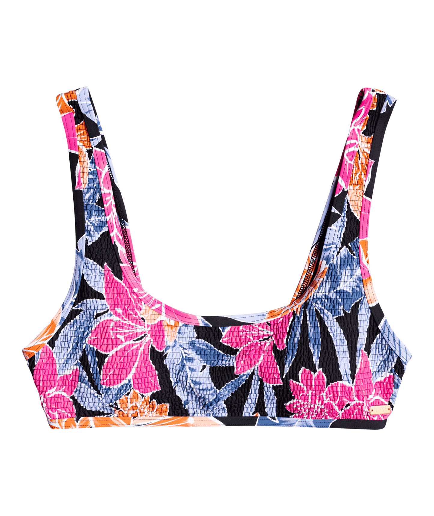 Roxy Tropical Oasis Smock Bralette Bikini Top ERJX304581