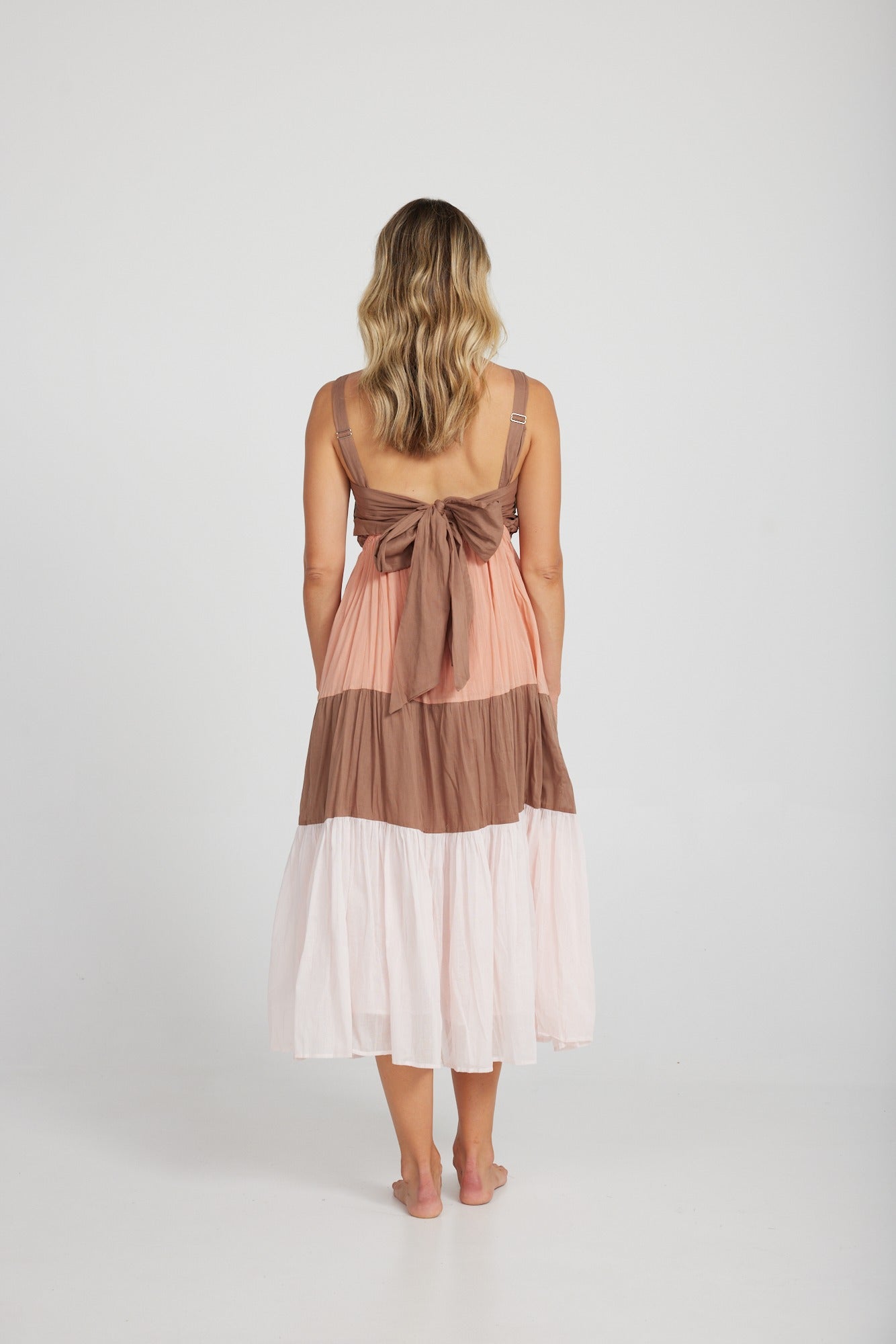 Holiday Carmello Dress Terreacotta/Cocoa/Pink H1135-3