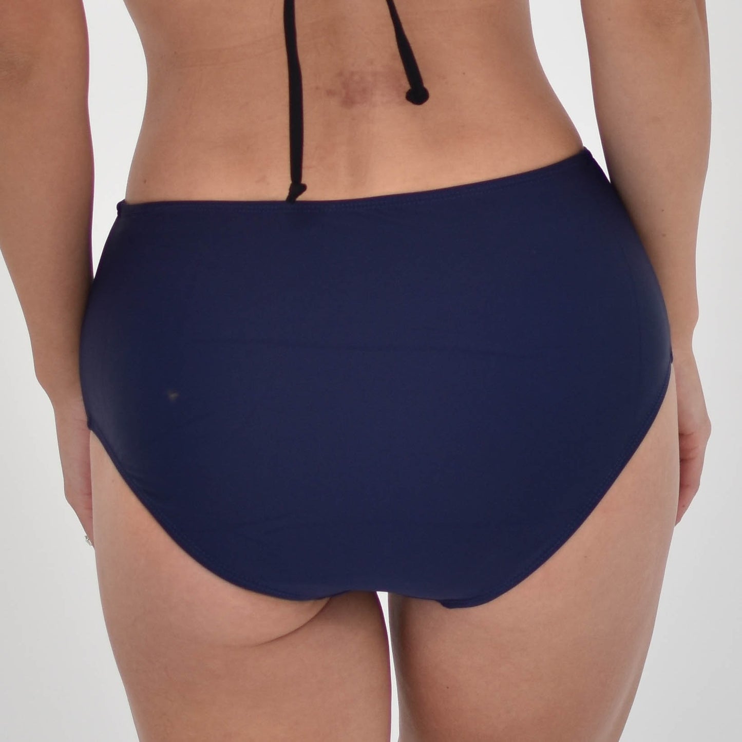 Petaluda Basics Navy High Waist Ruched Bikini Brief