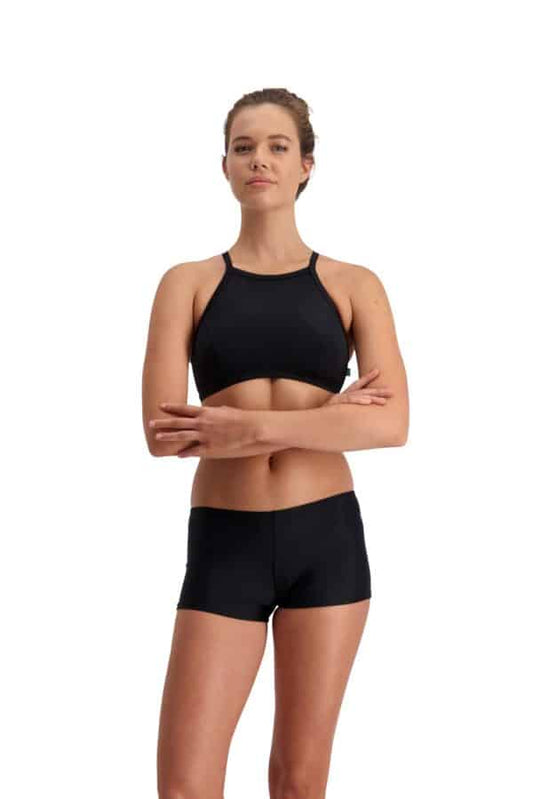 Piha Black High Neck Bikini Top P1944SS